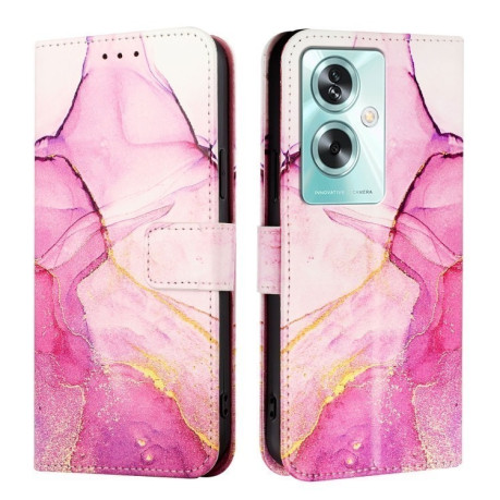 Чохол-книжка PT003 Marble Pattern для OnePlus Nord N30 SE 5G - Pink Purple Gold