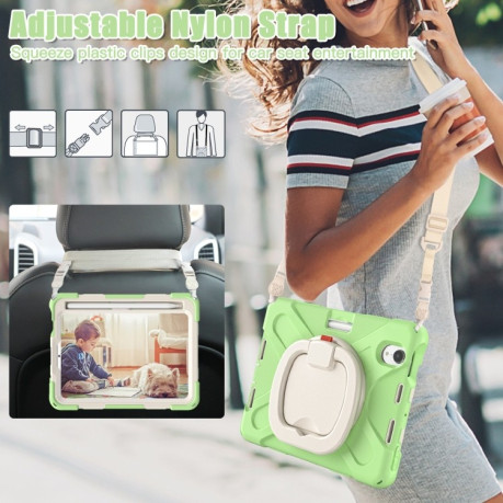 Противоударный чехол Shoulder Strap для iPad mini 6 - зеленый
