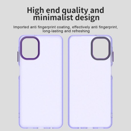 Противоударный чехол Candy Series для Samsung Galaxy A07 4G - фиолетовый