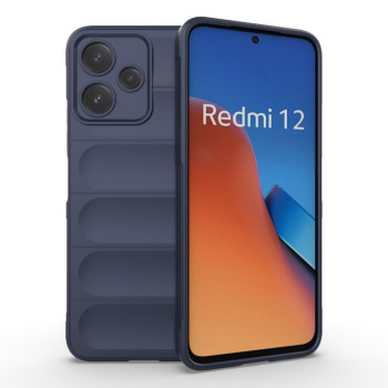 Силіконовий чохол Magic Flannel для Xiaomi Redmi 12 5G/Poco M6 Pro 5G - синій