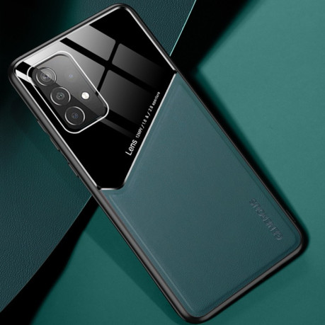 Противоударный чехол Organic Glass для Samsung Galaxy A52/A52s - темно-зеленый