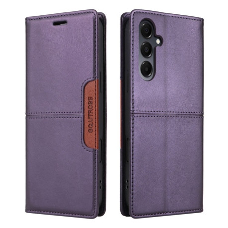 Чехол-книжка GQUTROBE G01 RFID Anti-theft Leather для Samsung Galaxy A16 - фиолетовый