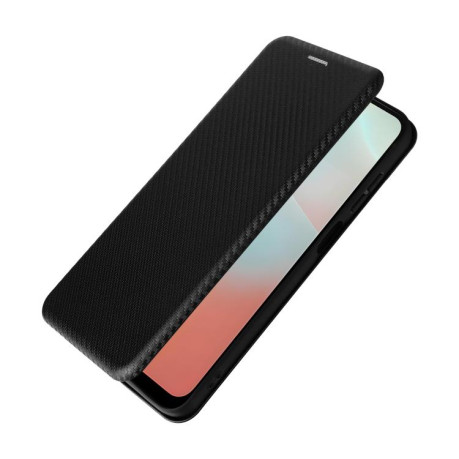 Чехол-книжка Carbon Fiber Texture на Samsung Galaxy M16 5G / F16 5G - черный