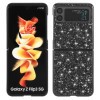 Ударозащитный чехол Glittery Powder на Samsung Galaxy Z Flip3 5G - черный