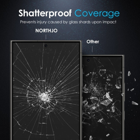 Защитное стекло NORTHJO A++ Screen Protector Full Glue Silk Printing на Samsung Galaxy S25 Ultra 5G