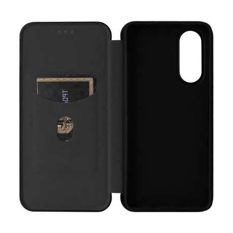 Чохол-книжка Carbon Fiber Texture на OnePlus Nord CE4 Lite - чорний