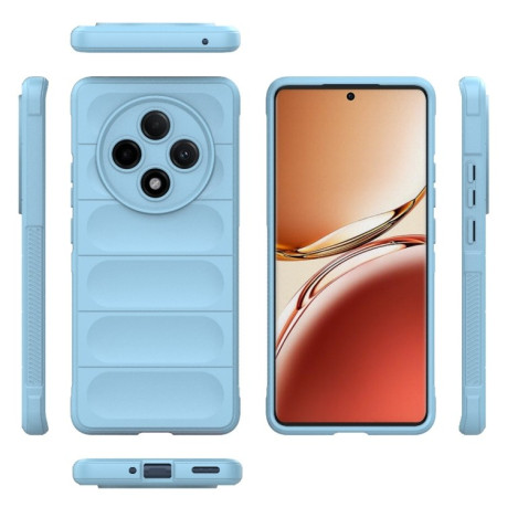 Силиконовый чехол Magic Flannel для OPPO A3 Pro 5G - голубой