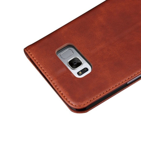 Шкіряний чохол-книжка Retro Crazy Horse Texture для Samsung Galaxy S8/G950-коричневий