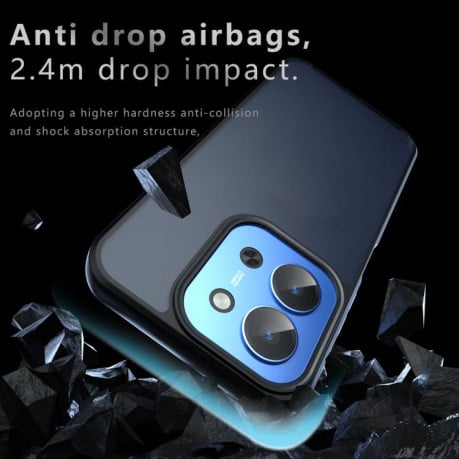 Чехол Armor Big Pore гибрид матовый для  Xiaomi Redmi 15C 4G / 5G 173.1mm - черный