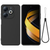 Силіконовий чохол Solid Color Liquid Silicone на Infinix Smart 8 HD / Smart 8 Pro - чорний