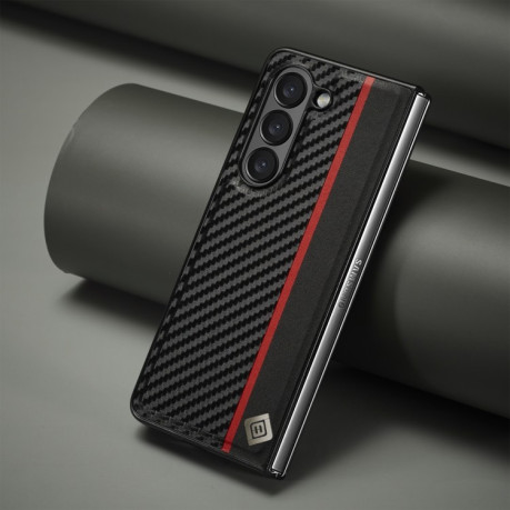 Чехол LC.IMEEKE Carbon Fiber для Samsung Galaxy Fold 5 - черный