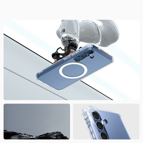Оригінальний чохол Spigen Ultra Hybrid Mag Case для Samsung Galaxy S25 - Clear