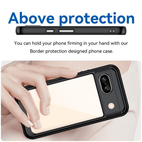 Противоударный чохол Colorful Acrylic Series для Google Pixel 8a - черный