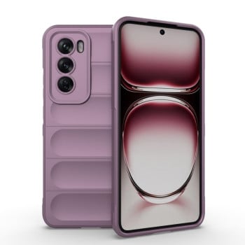 Силиконовый чехол Magic Flannel для OPPO Reno 12 Pro Global - фиолетовый