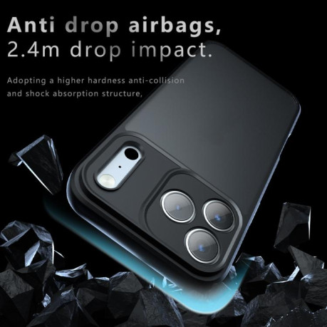 Противоударный чехол Armor Precise Hole PC Hybrid TPU для iPhone 17 Pro - черный