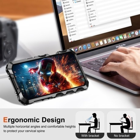 Противоударный чехол R-JUST Life Waterproof для iPhone 16 Pro Max - черный