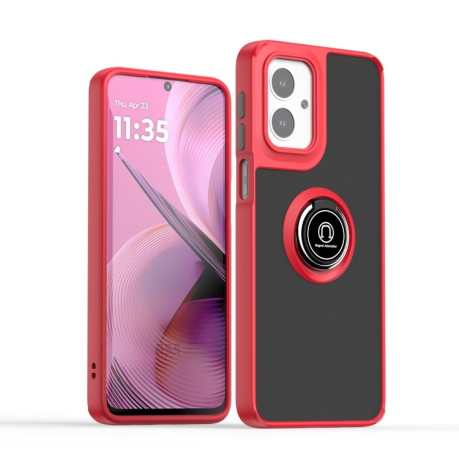 Противоударный чехол Q Shadow 1 Series TPU + PC на Motorola Moto G55 - красный