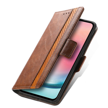 Чохол-книжка Dual-side Magnetic Buckle для Samsung Galaxy S25 Ultra 5G - коричневий