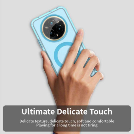 Candy Magsafe PC Hybrid TPU протиударний чохол для Realme 14 Pro+ 5G - синій