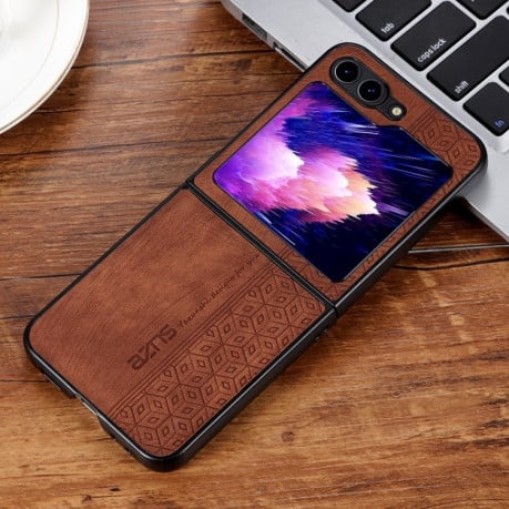 Протиударний чохол ANS 3D Skin Feel для Samsung Galaxy Flip 6 - коричневий