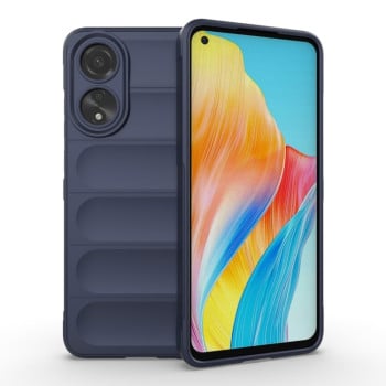 Силиконовый чехол Magic Flannel для OPPO A78 4G - синий