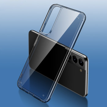 Противоударный чехол Wlons Ice Crystal для Samsung Galaxy S22 Ultra 5G - темно-прозрачный