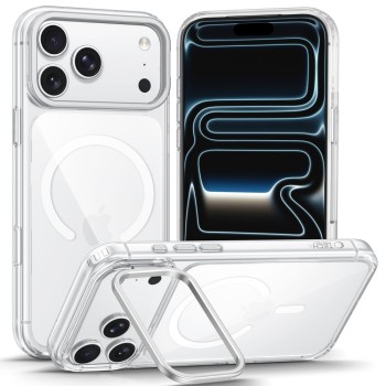 Чохол Tech-Protect MagStand MagSafe CC для iPhone 17 Pro Max / 18 Pro Max  — прозорий