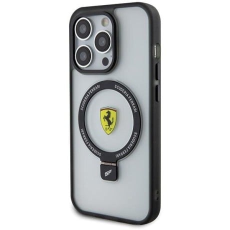 Оригінальний чохол Ferrari Ring Stand 2023 Collection MagSafe для iPhone 15 Pro Max - Black (FEHMP15XUSCAH)