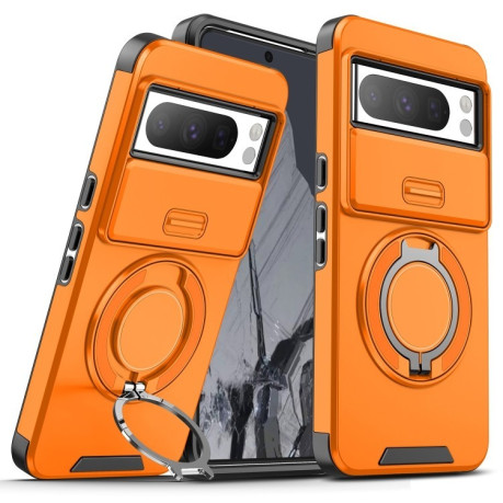 Протиударний чохол Sliding Camshield Ring Holder для Google Pixel 8 Pro - помаранчевий