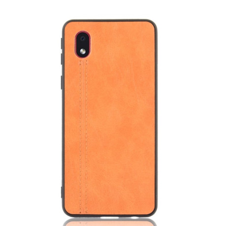 Ударозащитный чехол Sewing Cow Pattern на Samsung Galaxy A01 Core / M01 Core - оранжевый