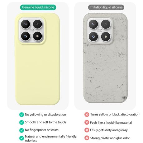 Силиконовый чехол Liquid Silicone Skin-friendly на Xiaomi 17 - розовый