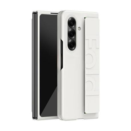 Чехол Skin Elastic Wrist Grip Back Cover на Samsung Galaxy Fold 7 5G - белый