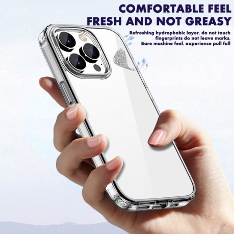 Противоударный чехол Crystal Clear для iPhone 14 - фиолетовый