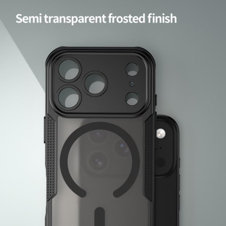 Протиударний чохол Armor Glaze MagSafe Magnetic для iPhone 17 Pro Max - чорний