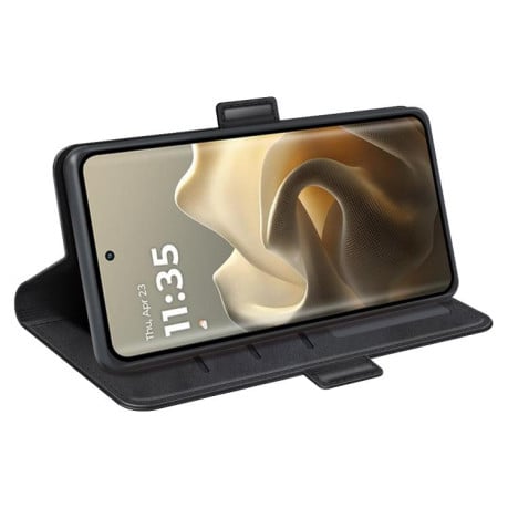 Чехол-книжка Dual-side Magnetic Buckle для Motorola Edge 60 Pro - черный