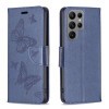 Чохол-книжка Butterflies Pattern для Samsung Galaxy S24 Ultra 5G - синій