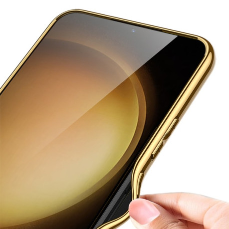 Противоударный чехол GKK Plating для Samsung Galaxy S24+ 5G - зеленый