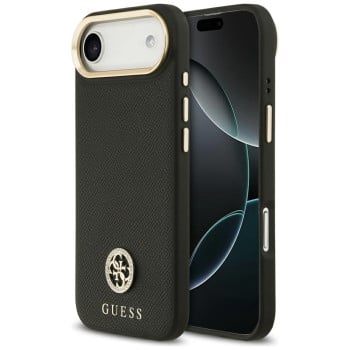 Оригінальний чохол Guess Grained Strass Logo з MagSafe на iPhone Air - black