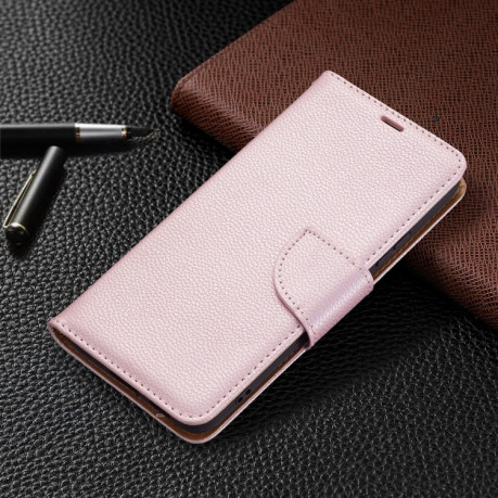 Чохол-книжка Litchi Texture Pure Color Samsung Galaxy S22 Plus 5G - рожеве золото