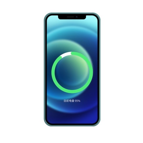 Протиударний чохол Silicone Full Coverage (Magsafe) для iPhone 12 Pro Max - темно-зелений
