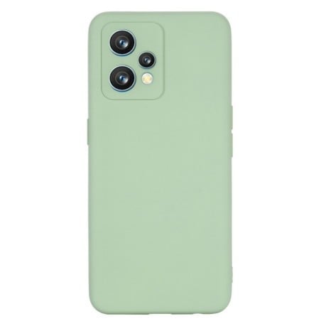 Силиконовый чехол Solid Color Liquid Silicone на Realme 9 Pro Plus - зеленый