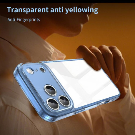 Чехол PC Hybrid TPU Airbag Shockproof для iPhone 17 Pro Max - синий