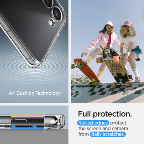Оригинальный чехол Spigen Ultra Hybrid для Samsung Galaxy S23 - CRYSTAL CLEAR