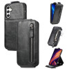 Флип-чехол Zipper Wallet Vertical для Samsung Galaxy A25 5G - черный