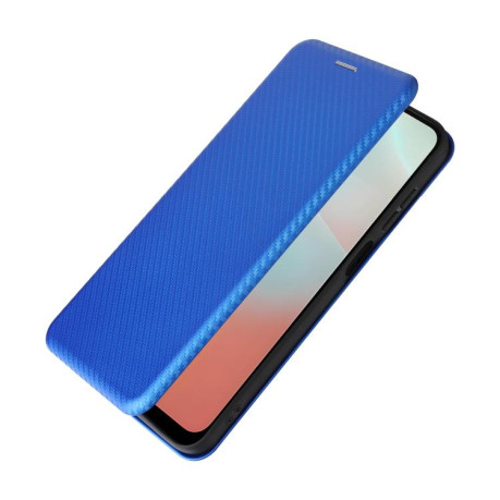 Чехол-книжка Carbon Fiber Texture на Samsung Galaxy M16 5G / F16 5G - синий