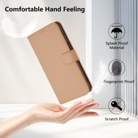 Чехол-книжка Skin Feel Solid Color Leather для Infinix Zero 30 4G - Nude
