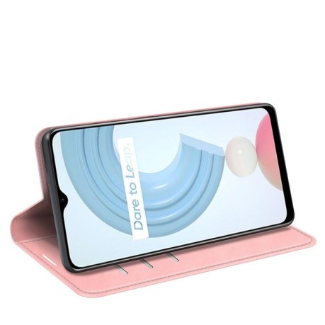 Чохол-книжка Retro-skin Business Magnetic для Realme C21Y/C25Y - рожевий