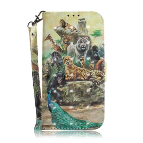 Чехол-книжка 3D Painting для Motorola Edge 50 Neo 5G Global - Zoo