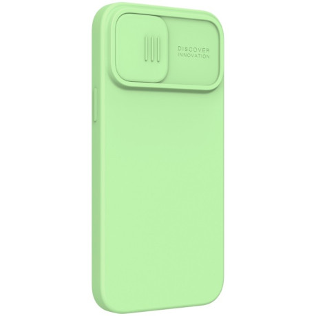 Силиконовый чехол NILLKIN CamShield  для iPhone 13 Pro Max - зеленый