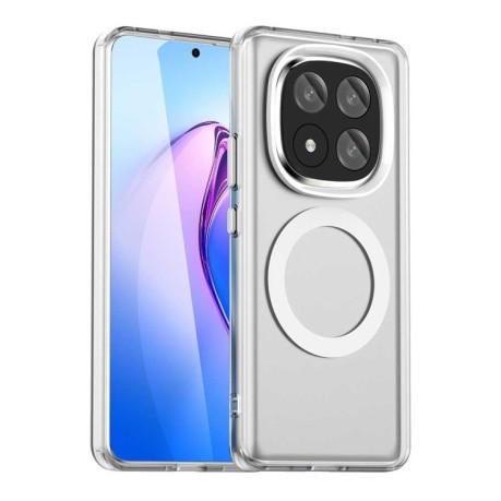 Противоударный чехол MagSafe Holder PC Hybrid для Xiaomi Redmi Note 14 Pro+ 5G - белый